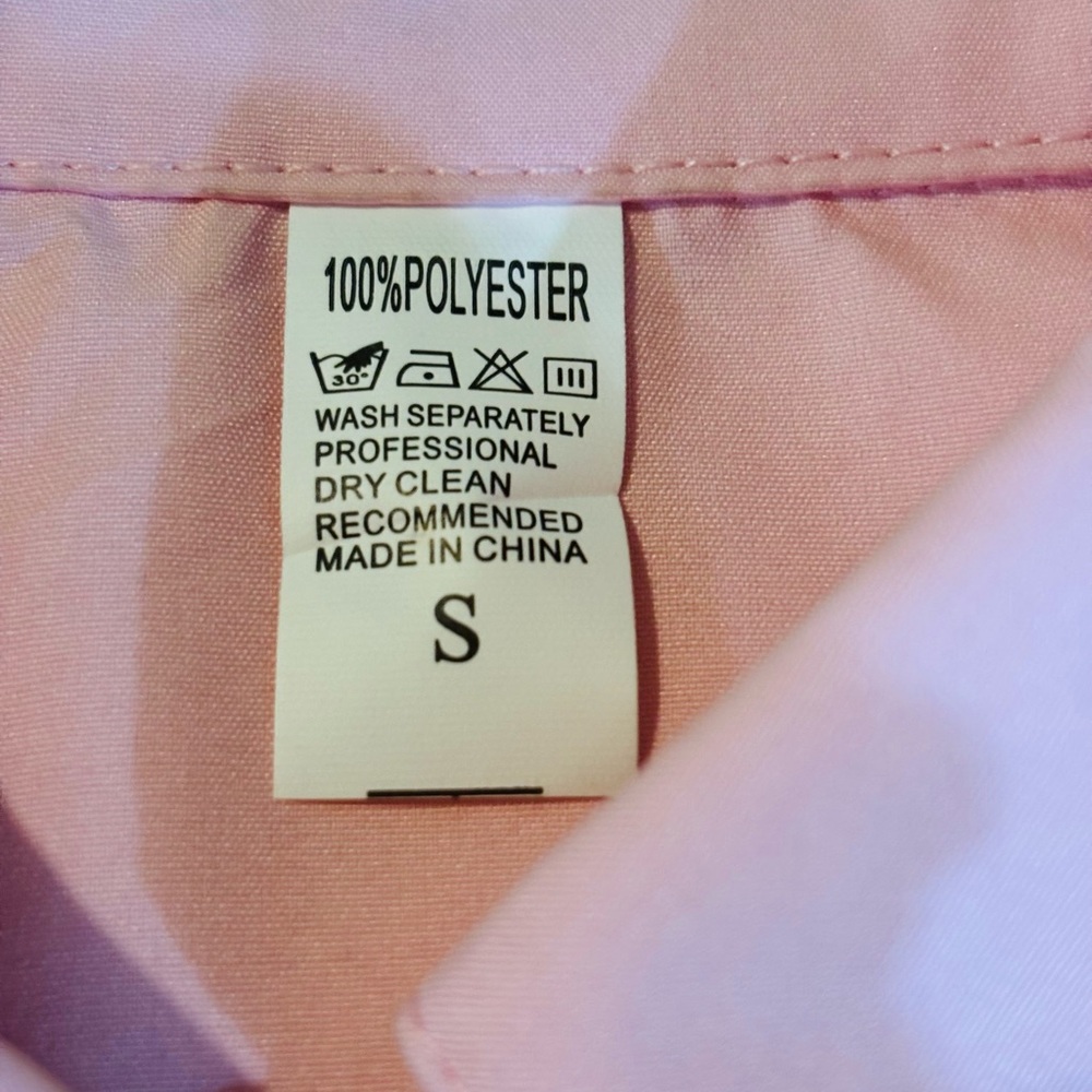 Elegant Pink Blouse with Classic Collar - Picture 7 of 8
